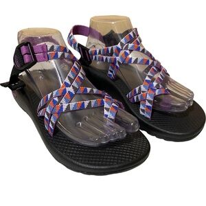 Chaco Purple Multicolor Outdoor Strappy Sandals